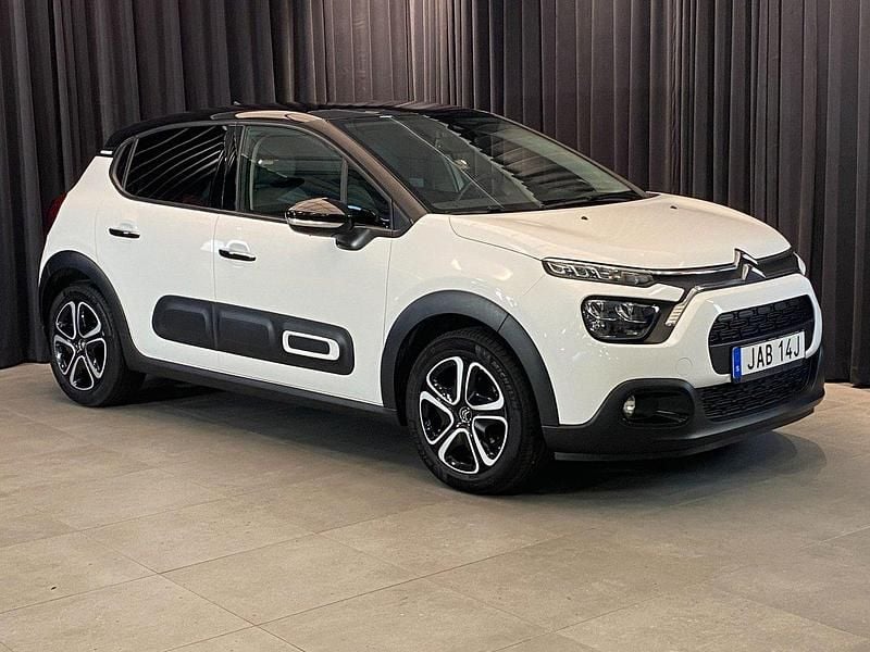 Vit Begagnad 2022 Citroën C3 Shine Halvkombi | 164 500 kr (Marknadspris) - Bild 1/4