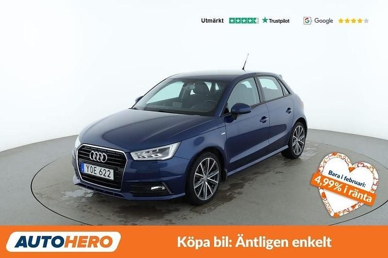 Blå Begagnad 2017 Audi A1 Sportback S-Line Halvkombi | 125 000 kr (Bra pris) - Bild 1/4