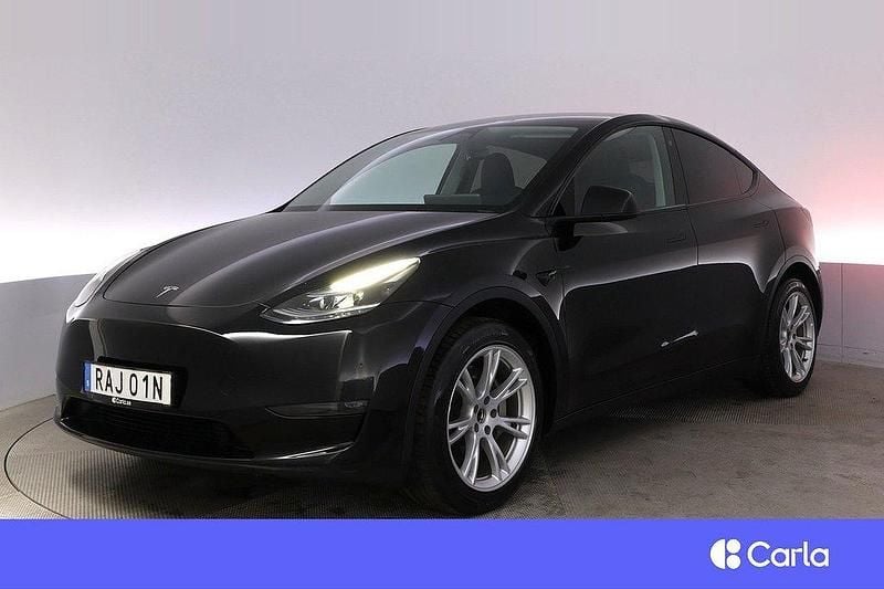 Svart Begagnad 2023 Tesla Model Y Long Range AWD SUV | 419 900 kr (Bra pris) - Bild 1/4