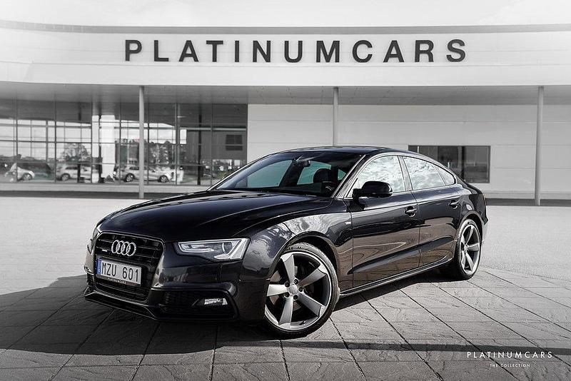 Svart Begagnad 2012 Audi A5 Sportback Exclusive Halvkombi | 199 000 kr (Dyr) - Bild 1/4