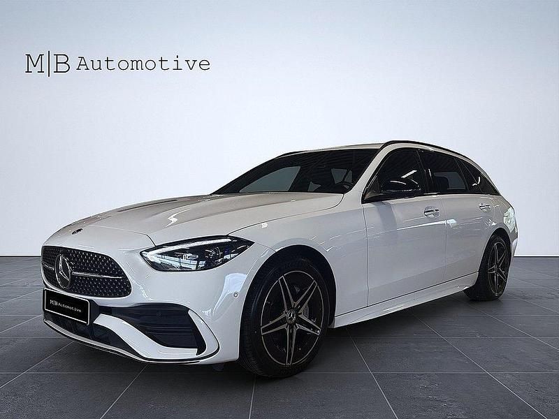 Vit Begagnad 2024 Mercedes C300e AMG Line Premium Kombi | 559 900 kr (Lite dyr) - Bild 1/4