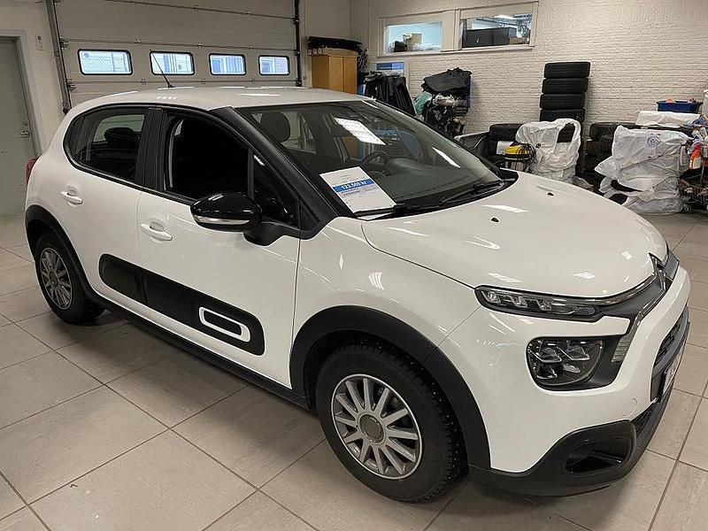 Vit Begagnad 2021 Citroën C3 Feel Halvkombi | 123 500 kr (Marknadspris) - Bild 1/4