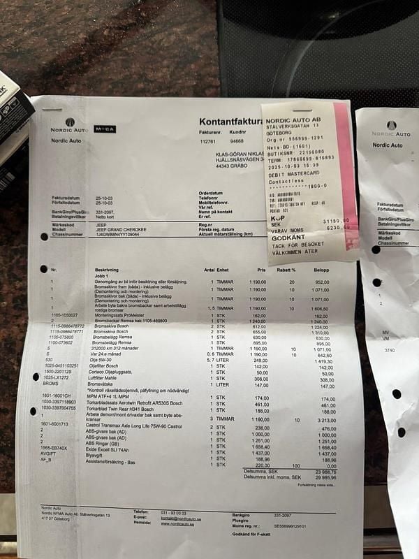 Begagnad Jeep Grand Cherokee 220 HK (161 kW) 2000 SUV