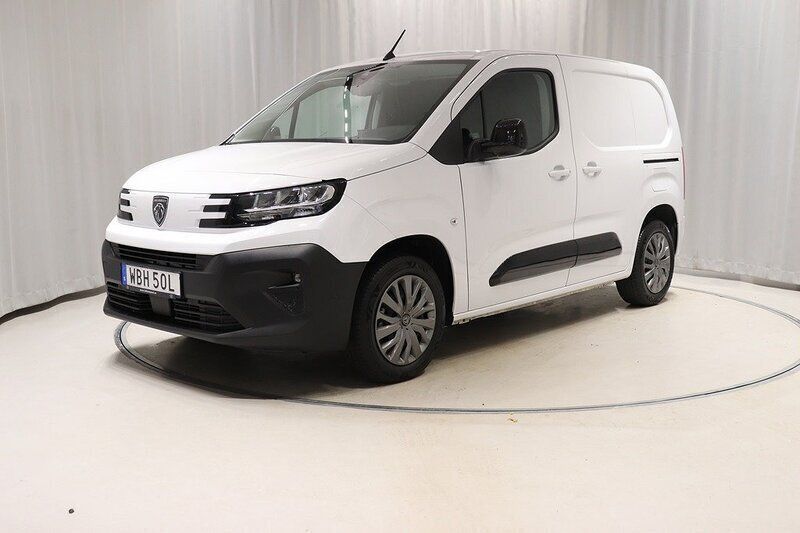 Vit Begagnad 2024 Peugeot Partner Minibuss | 248 800 kr (Dyr) - Bild 1/4