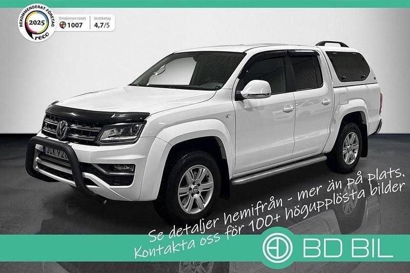 Vit Begagnad 2018 VW Amarok Highline Pickup | 229 900 kr (Marknadspris) - Bild 1/3