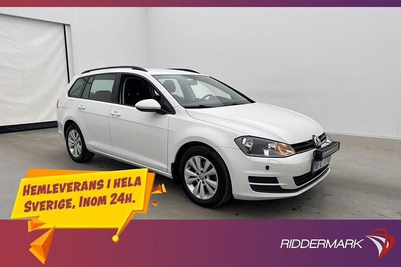 Begagnad VW Golf VII 105 HK (77 kW) 2013 Vit Kombi