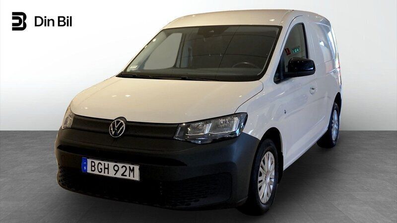 Vit (candyvit) Begagnad 2023 VW Caddy Minibuss | 219 900 kr (Bra pris) - Bild 1/4