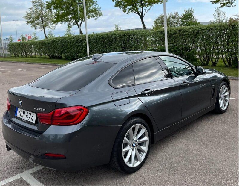 Grå Begagnad 2018 BMW 420 Gran Coupé Sport Line Sportkupé | 165 000 kr (Marknadspris) - Bild 1/4