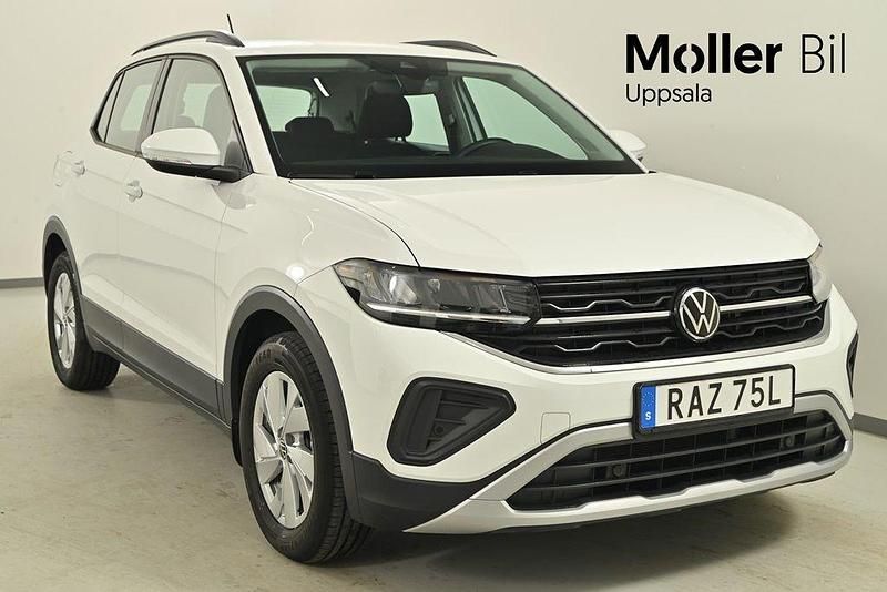 Vit (pure white) Begagnad 2024 VW T-Cross Life SUV | 194 000 kr (Marknadspris) - Bild 1/4