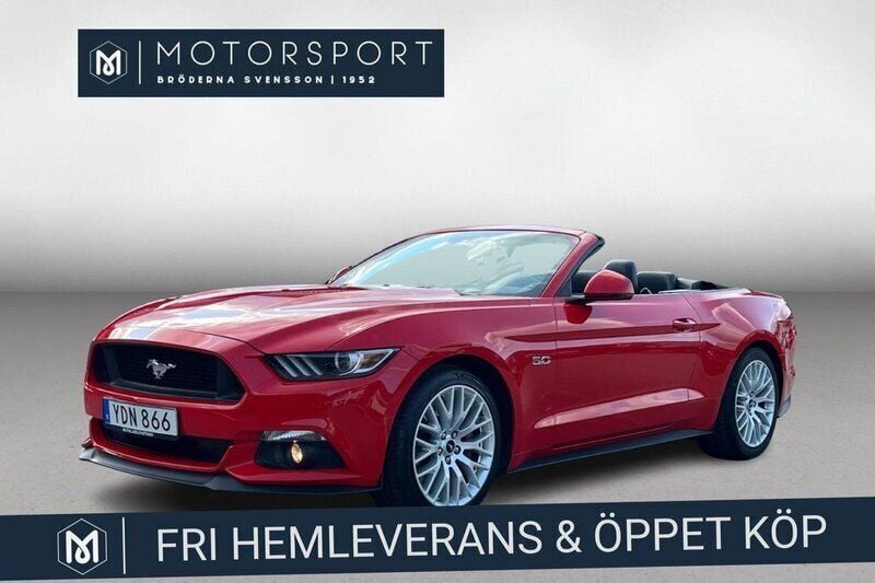 Röd Begagnad 2016 Ford Mustang GT Cab | 399 900 kr (Bra pris) - Bild 1/3
