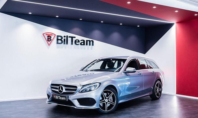 Begagnad Mercedes C250 AMG line 204 HK (150 kW) 2015 Silver Kombi