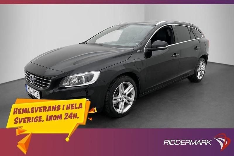 Svart Begagnad 2016 Volvo V60 Summum Kombi | 189 800 kr (Marknadspris) - Bild 1/3