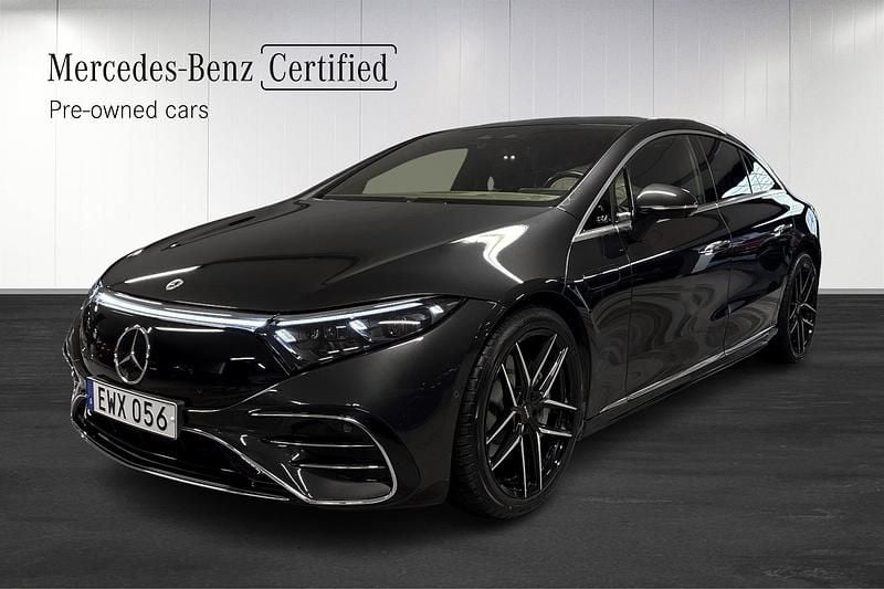 Grå Begagnad 2022 Mercedes EQS450+ Sedan | 649 000 kr - Bild 1/4