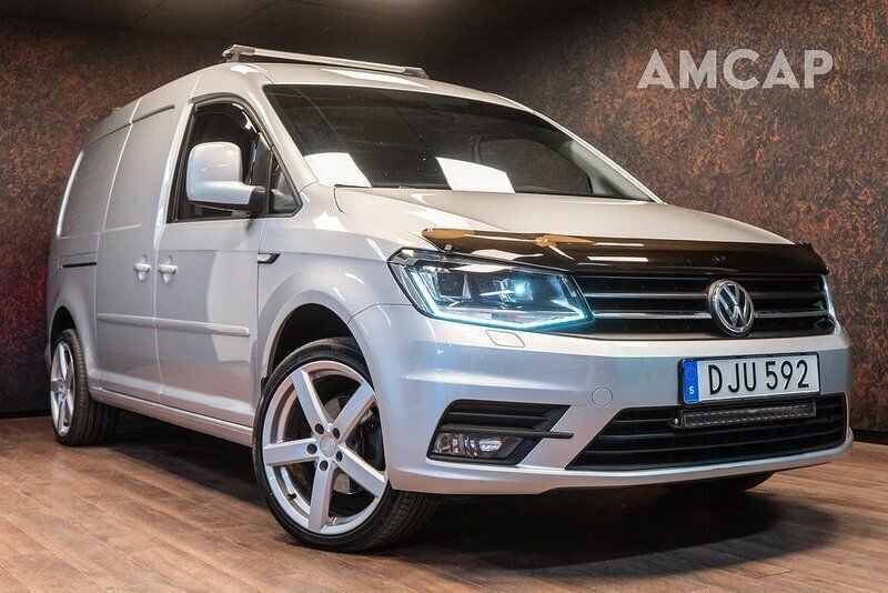 Silver Begagnad 2018 VW Caddy Maxi Minibuss | 179 500 kr (Marknadspris) - Bild 1/4