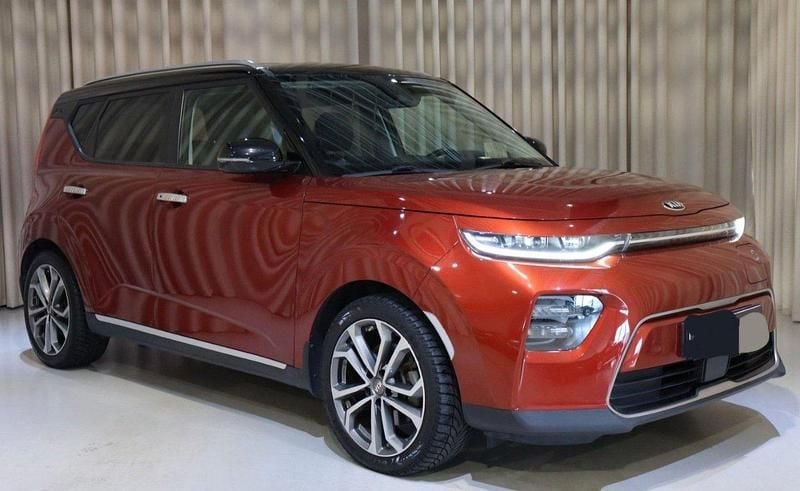Orange Begagnad 2020 Kia Soul EV SUV | 235 000 kr (Marknadspris) - Bild 1/4