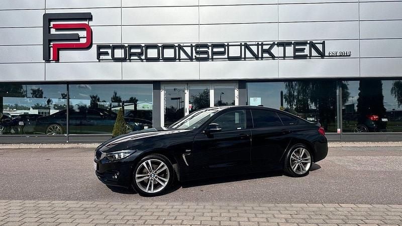 Svart Begagnad 2017 BMW 420 Gran Coupé Sport Line Sportkupé | 239 000 kr (Marknadspris) - Bild 1/4