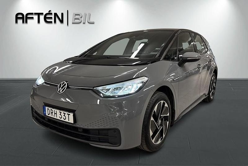 Grå Begagnad 2022 VW ID.3 Pro Performance Halvkombi | 259 800 kr (Marknadspris) - Bild 1/3