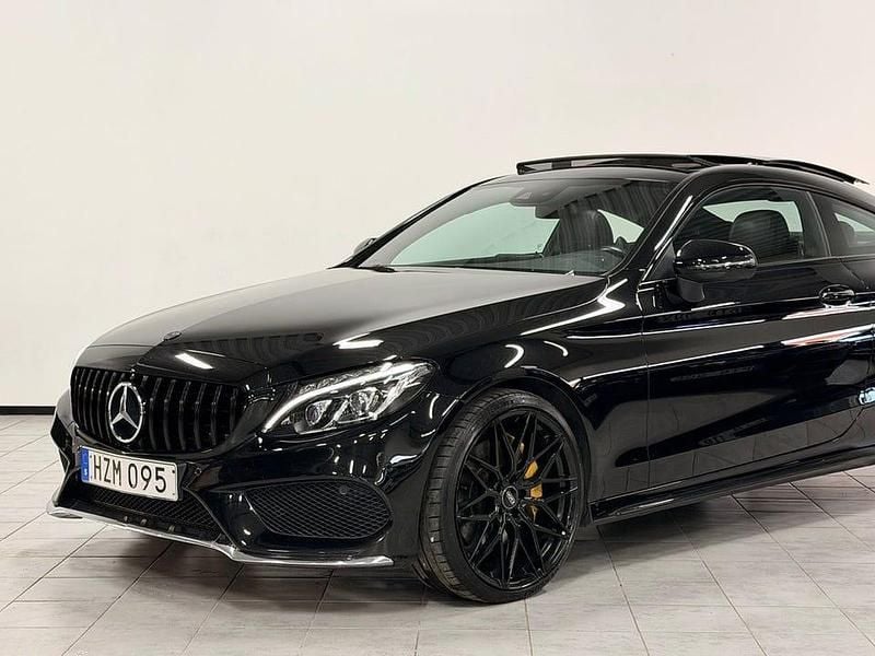 Begagnad Mercedes C300 AMG line 245 HK (180 kW) 2015 Svart Sportkupé
