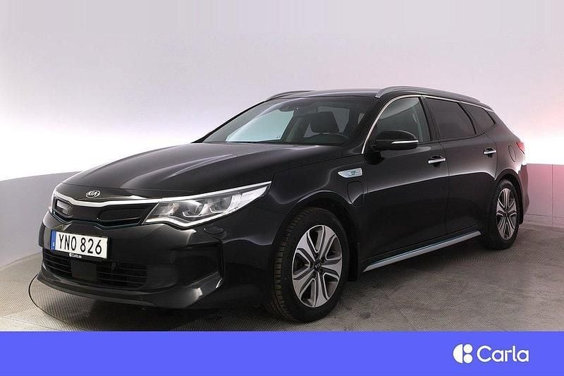 Svart Begagnad 2018 Kia Optima Hybrid Advance Sedan | 188 900 kr (Marknadspris) - Bild 1/4