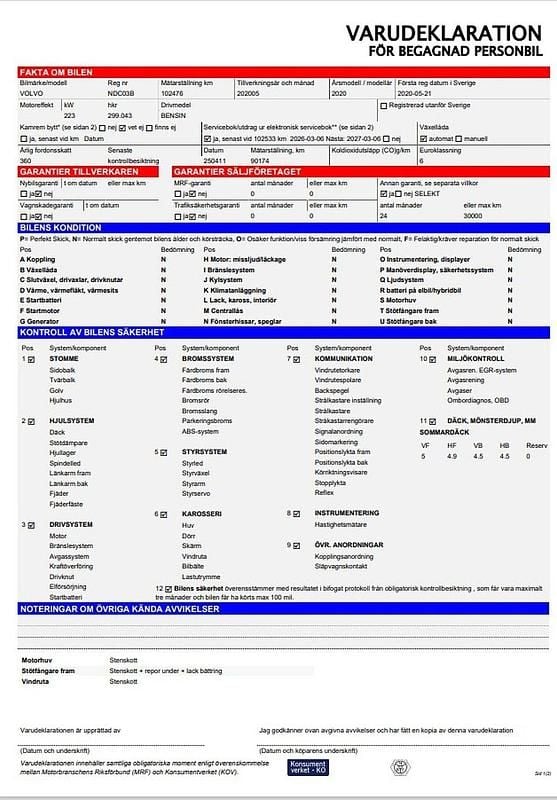 Begagnad Volvo XC60 R-Design 391 HK (287 kW) 2020 Grå SUV