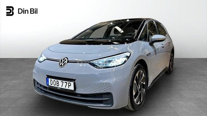 Grå Begagnad 2022 VW ID.3 Comfortline Halvkombi | 249 900 kr (Marknadspris) - Bild 1/4