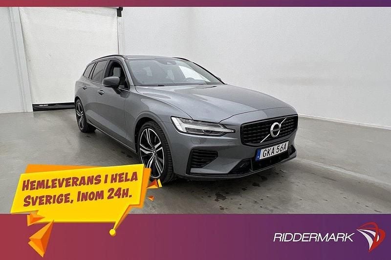 Grå Begagnad 2020 Volvo V60 R-Design Kombi | 369 800 kr (Marknadspris) - Bild 1/3