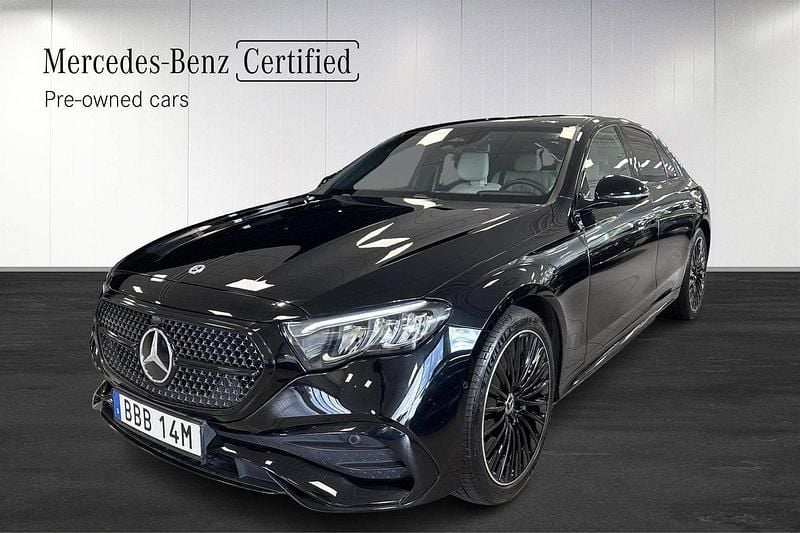 Svart Begagnad 2024 Mercedes E300 AMG line Sedan | 749 000 kr (Dyr) - Bild 1/4