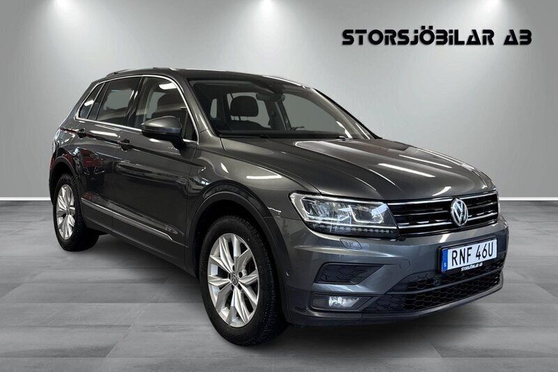 Mörkgrå Begagnad 2020 VW Tiguan SUV | 229 000 kr (Bra pris) - Bild 1/4