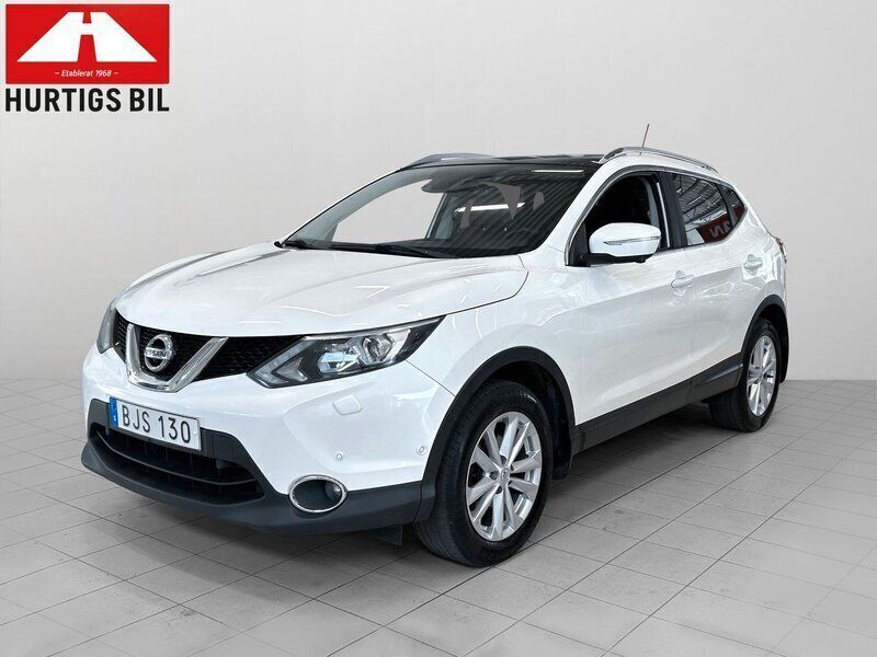 Vit Begagnad 2014 Nissan Qashqai Tekna SUV | 104 900 kr (Marknadspris) - Bild 1/4