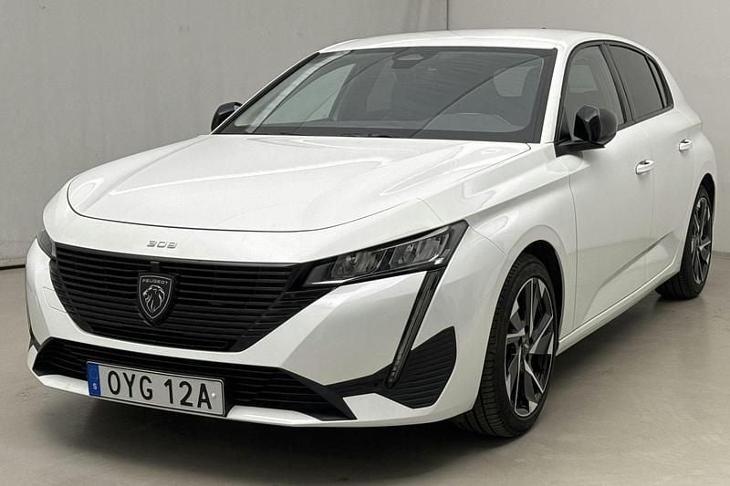 Vit Begagnad 2022 Peugeot 308 | 208 390 kr (Bra pris) - Bild 1/4