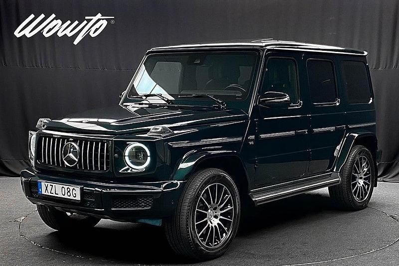 Mörkgrön (obsidian svart metallic) Begagnad 2019 Mercedes G500 AMG SUV | 1 295 800 kr - Bild 1/3