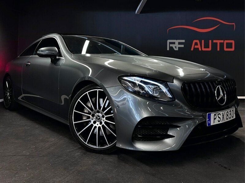 Grå Begagnad 2017 Mercedes E300 AMG Sportkupé | 329 900 kr (Marknadspris) - Bild 1/4