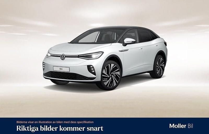 Glacier white metallic bl Begagnad 2022 VW ID.5 GTX SUV | 279 000 kr (Marknadspris) - Bild 1/4