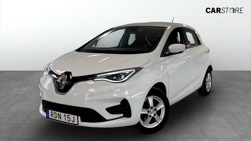Vit (white) Begagnad 2021 Renault Zoe Halvkombi | 134 900 kr (Superpris) - Bild 1/4