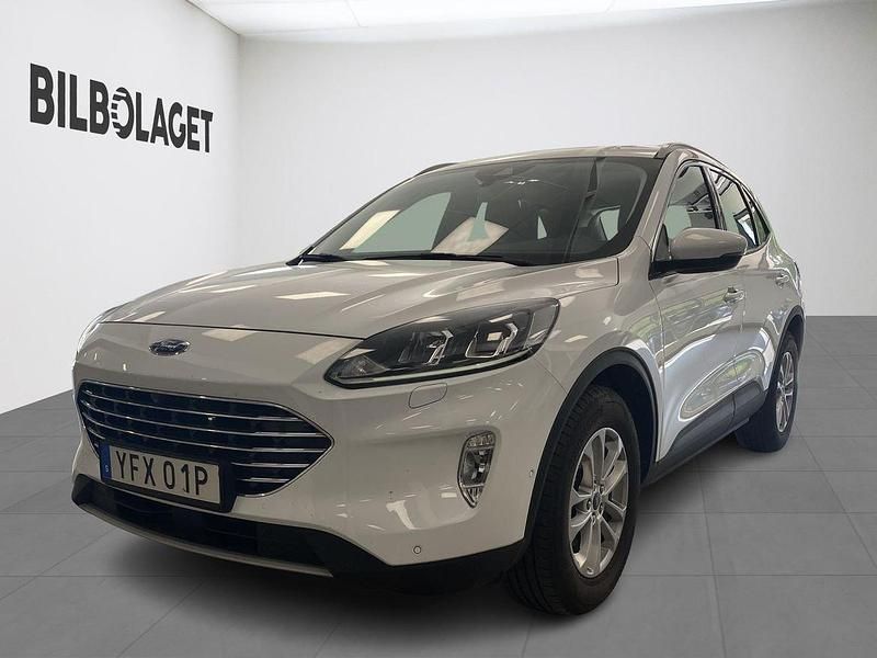 Vit Begagnad 2022 Ford Kuga Titanium SUV | 219 500 kr (Bra pris) - Bild 1/4