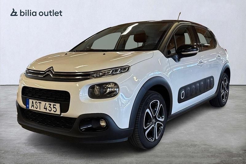 Vit Begagnad 2018 Citroën C3 Halvkombi | 84 900 kr (Marknadspris) - Bild 1/3