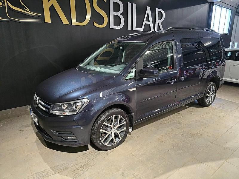 Begagnad VW Caddy Maxi Life Life 150 HK (110 kW) 2016 Mörkblå Minibuss