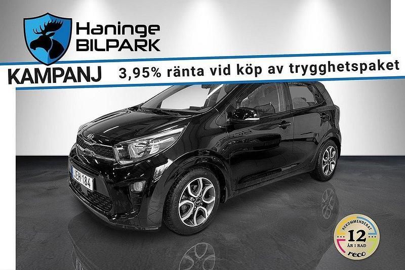 Svart Begagnad 2018 Kia Picanto Halvkombi | 119 900 kr (Marknadspris) - Bild 1/3