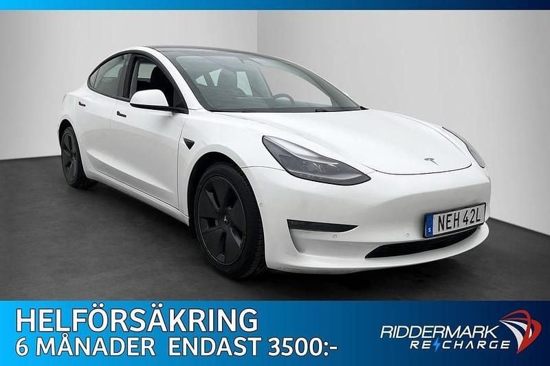 Begagnad Tesla Model 3 Long Range AWD 366 kW (498 HK) 2021 Vit Sedan