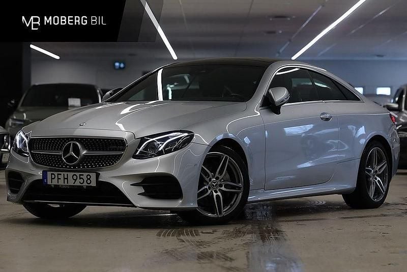 Begagnad Mercedes E200 AMG line 184 HK (135 kW) 2017 Silver Sportkupé
