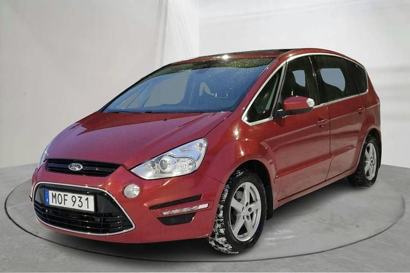 Röd Begagnad 2015 Ford S-MAX S Minibuss | 103 000 kr (Marknadspris) - Bild 1/4