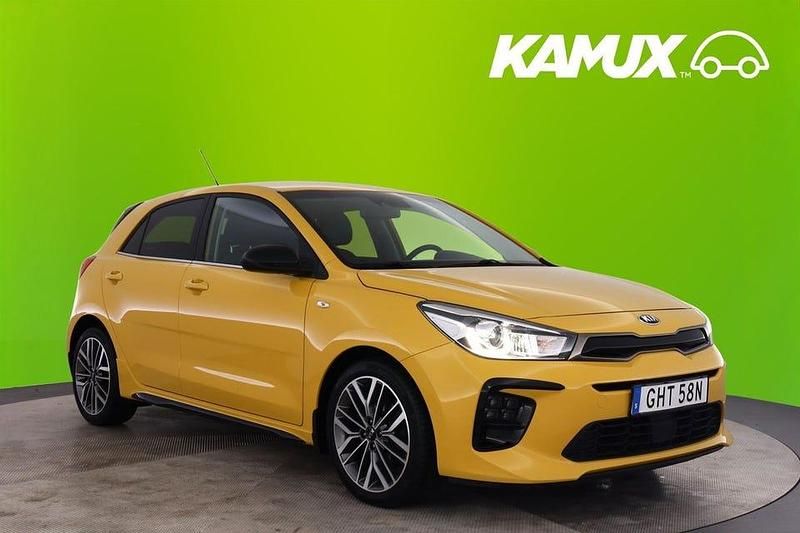 Gul/beige Begagnad 2020 Kia Rio GT-Line Halvkombi | 139 800 kr (Marknadspris) - Bild 1/3