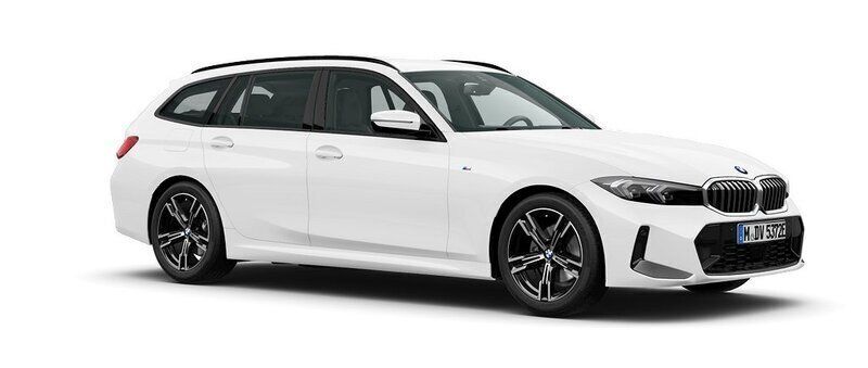 Vit (alpine white) Ny 2025 BMW 330e Shadowline Kombi | 626 100 kr (Bra pris) - Bild 1/4