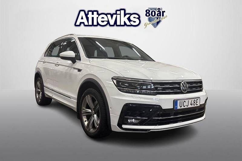 Vit Begagnad 2020 VW Tiguan GT SUV | 239 900 kr (Marknadspris) - Bild 1/4
