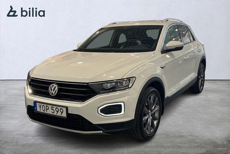 Vit Begagnad 2018 VW T-Roc GT SUV | 249 900 kr (Marknadspris) - Bild 1/3