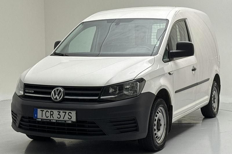 Vit Begagnad 2019 VW Caddy Minibuss | 89 000 kr (Marknadspris) - Bild 1/4