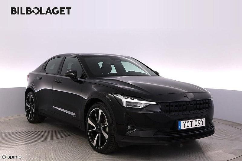 Svart Begagnad 2021 Polestar 2 Plus Sedan | 349 800 kr (Marknadspris) - Bild 1/4