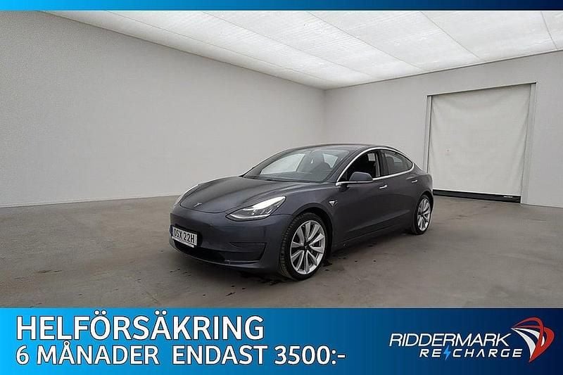 Begagnad Tesla Model 3 Long Range AWD 366 kW (498 HK) 2020 Grå Sedan