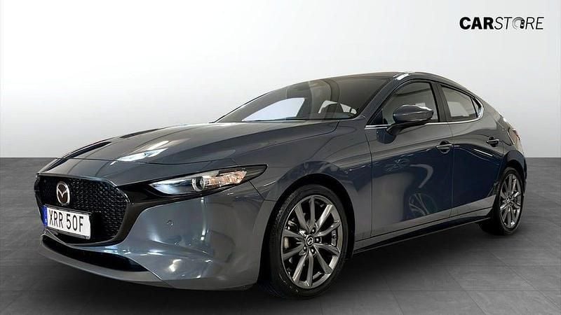 Grå Begagnad 2019 Mazda 3 Halvkombi | 209 900 kr (Marknadspris) - Bild 1/4