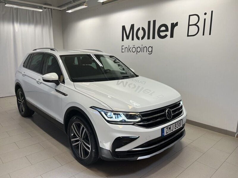 Vit Begagnad 2021 VW Tiguan Elegance SUV | 269 000 kr (Bra pris) - Bild 1/4